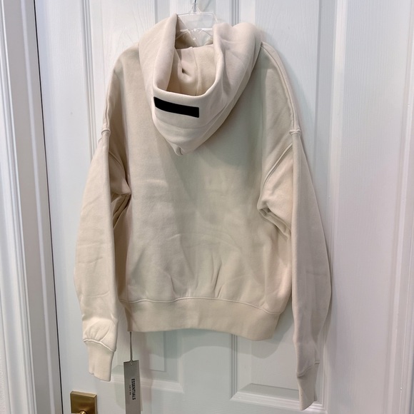 NEW ESSENTIALS FEAR OF GOD KIDS HOODIE SWEATSHIRT | 6/7 SMALL | EGGSHELL CREAM - Picture 12 of 16